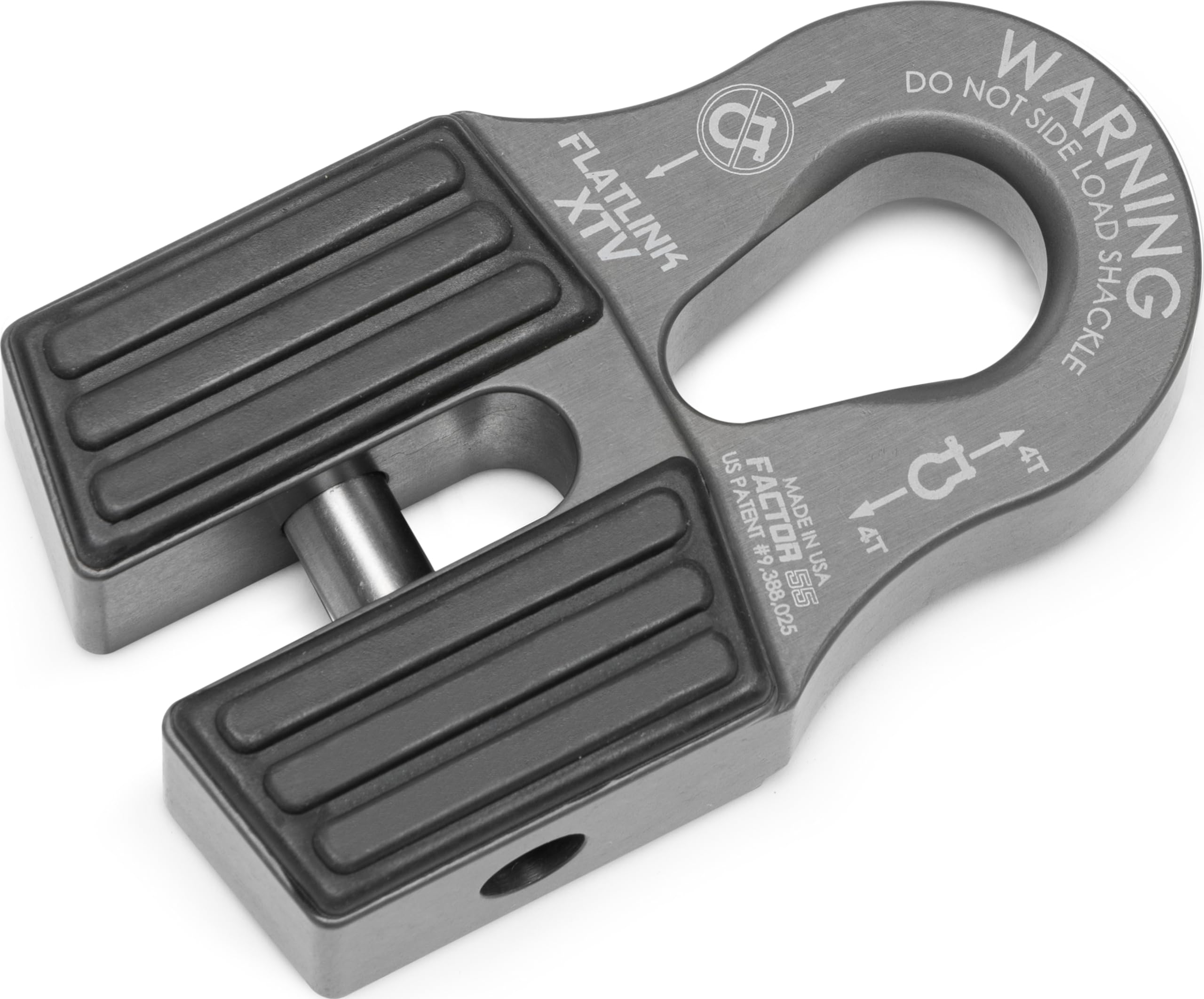 Factor 55 FlatLink XTV (ATV/UTV) Winch Shackle Mount - Gray [00070-06]