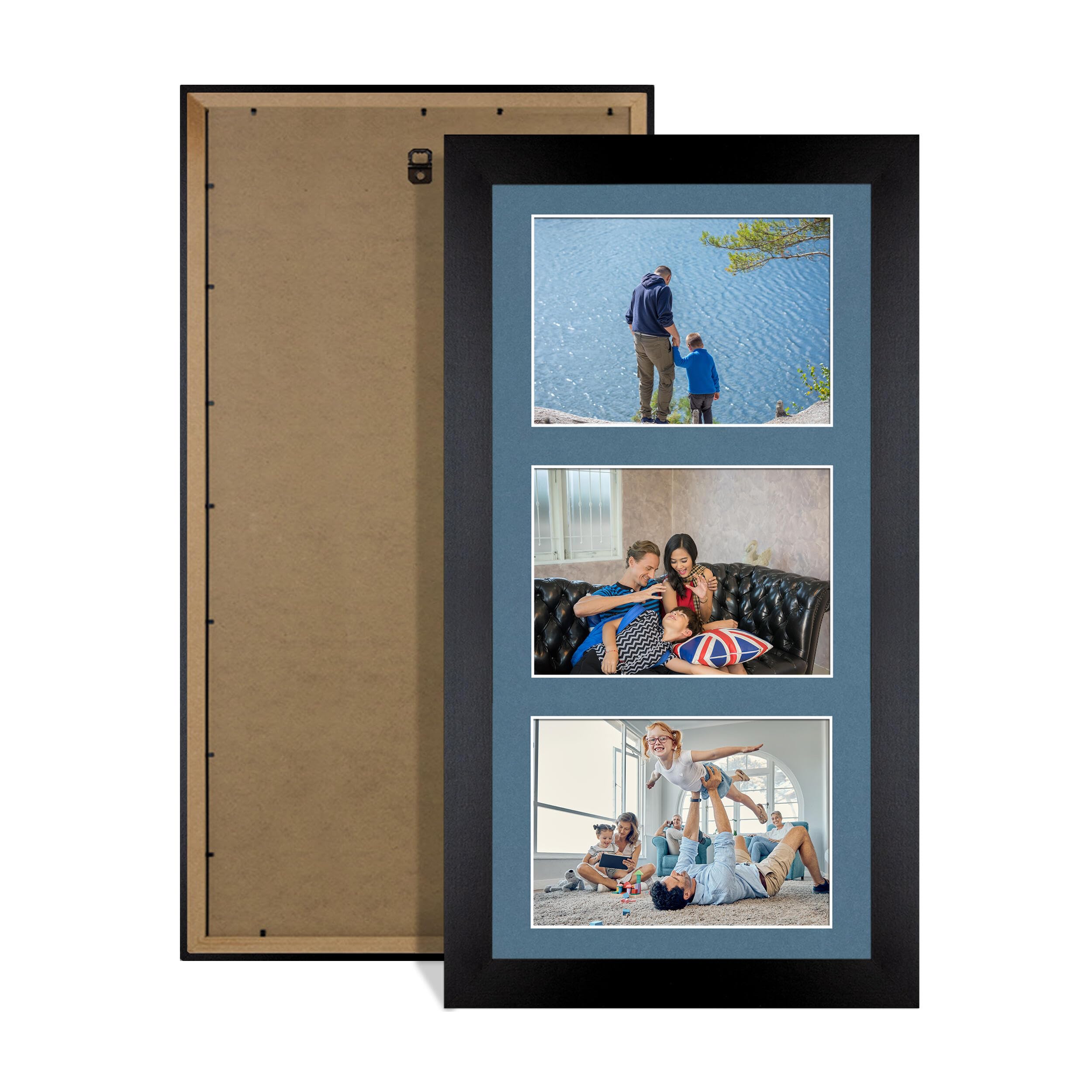 Alison Kingsgate Matte Black 40x20cm Photo frame for multiple pictures — image 1
