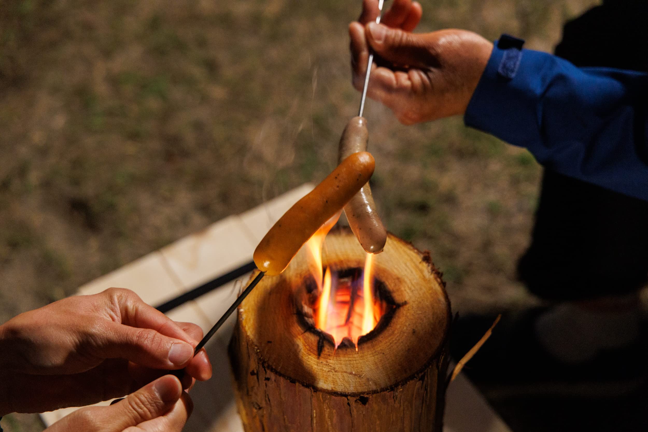 Amazon | ジェットログ 角タイプ 手動送風機付き ウッドキャンドル