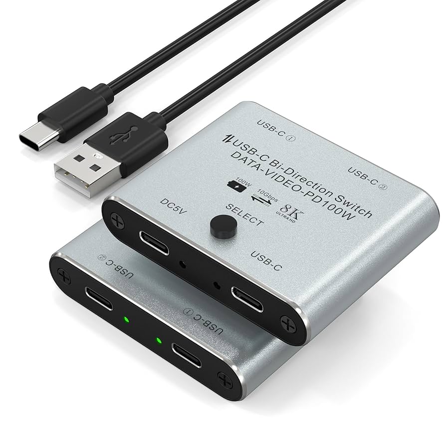 分配器・切替器 IZELL USB-C DocjkingStation with4Display Amazon.com: 8K USBC Switch USB C Switcher for 2 Computers
