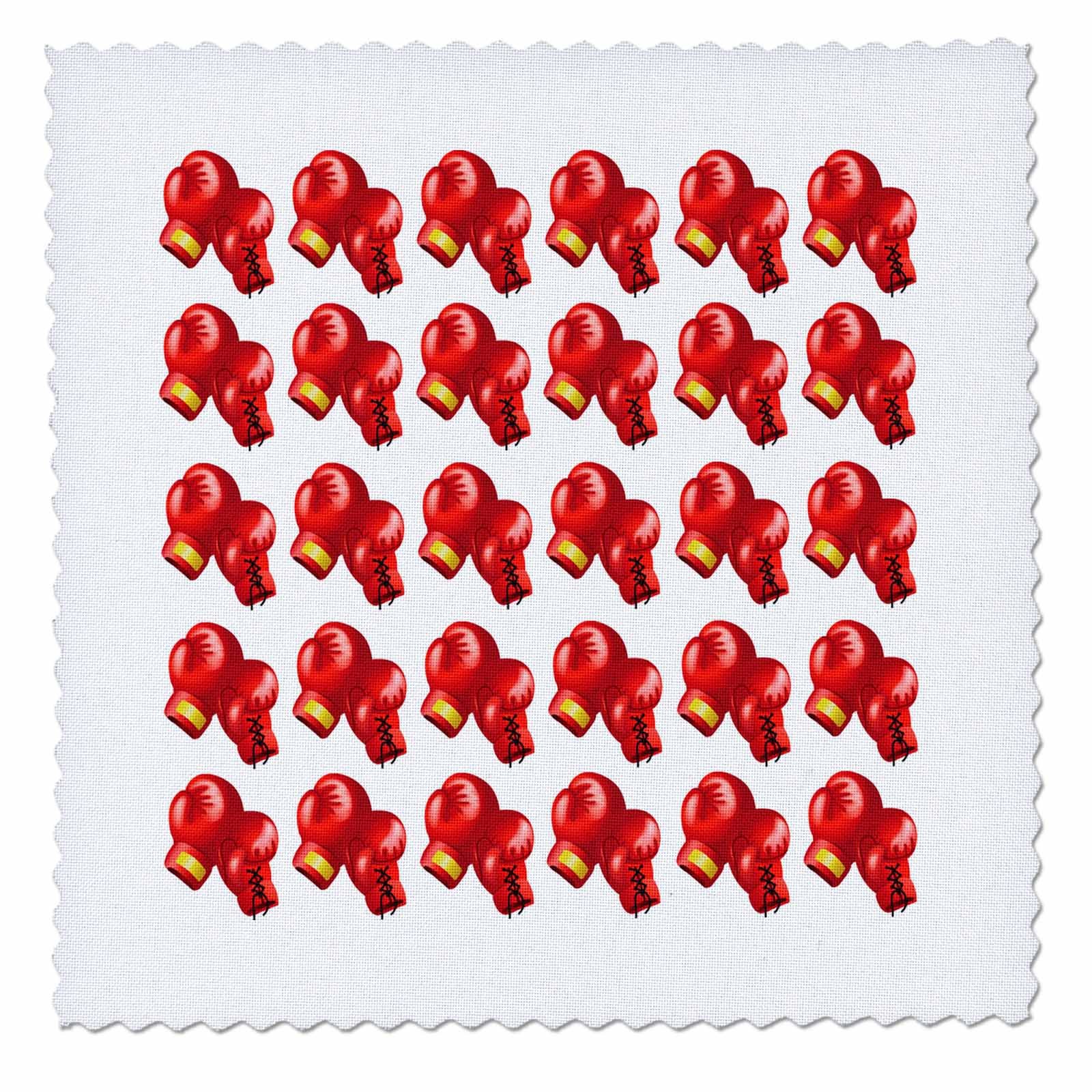 22x22 inch Quilt Square - Boxing Glove Pattern Sports Designs