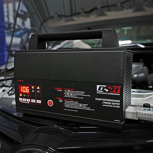 Miniatura 3 de Schumacher INC100 DSR ProSeries - Cargador de batería con reprogramador de flash y fuente de alimentación con soporte de batería - 100 A, 12 V
