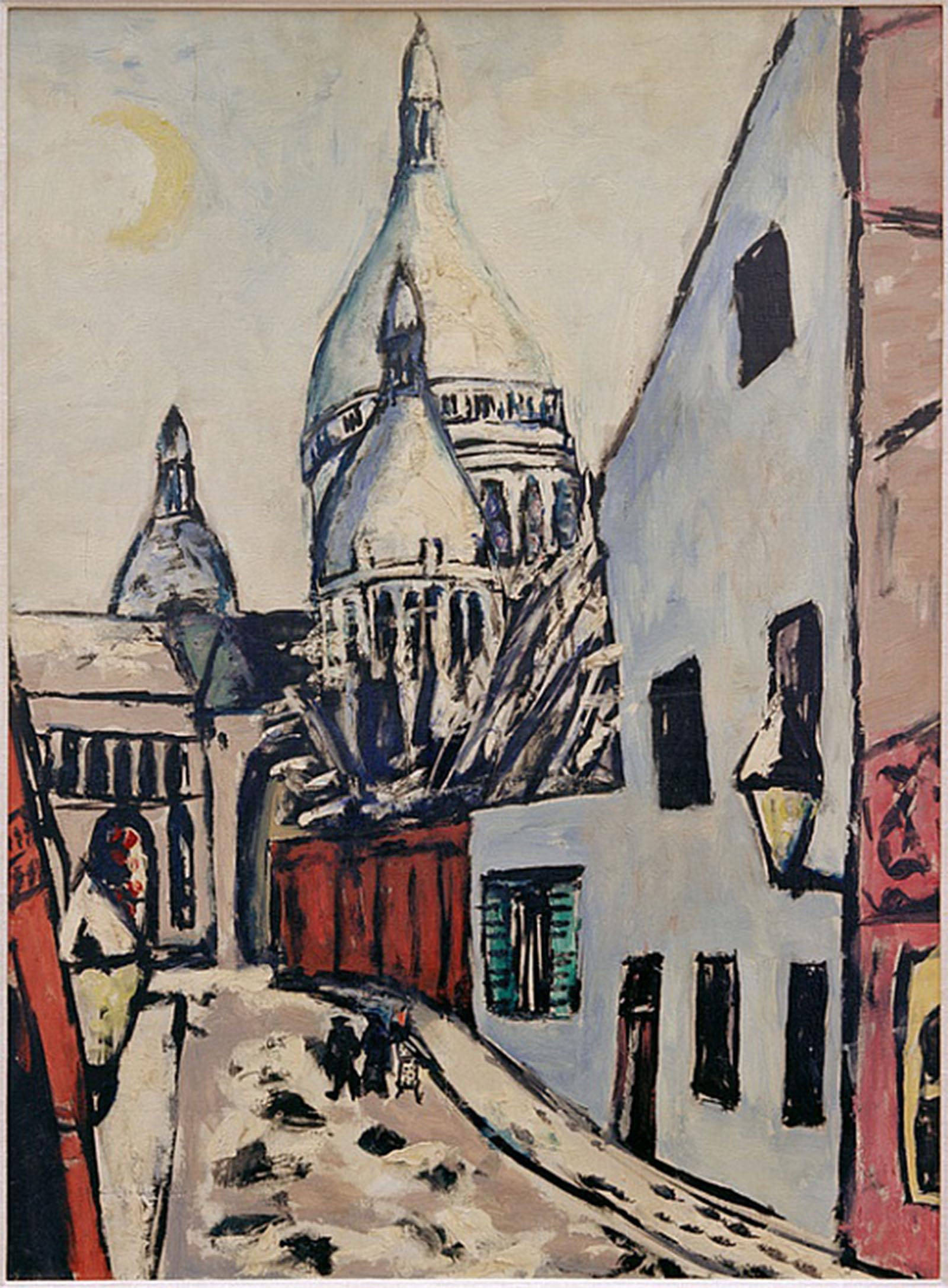 ARTXLXXBN Famous Art Print Poster Vintage Wall Art Sacré Coeur in the Snow by Max Beckmann Canvas Art Poster for Home Decor 60x90cm