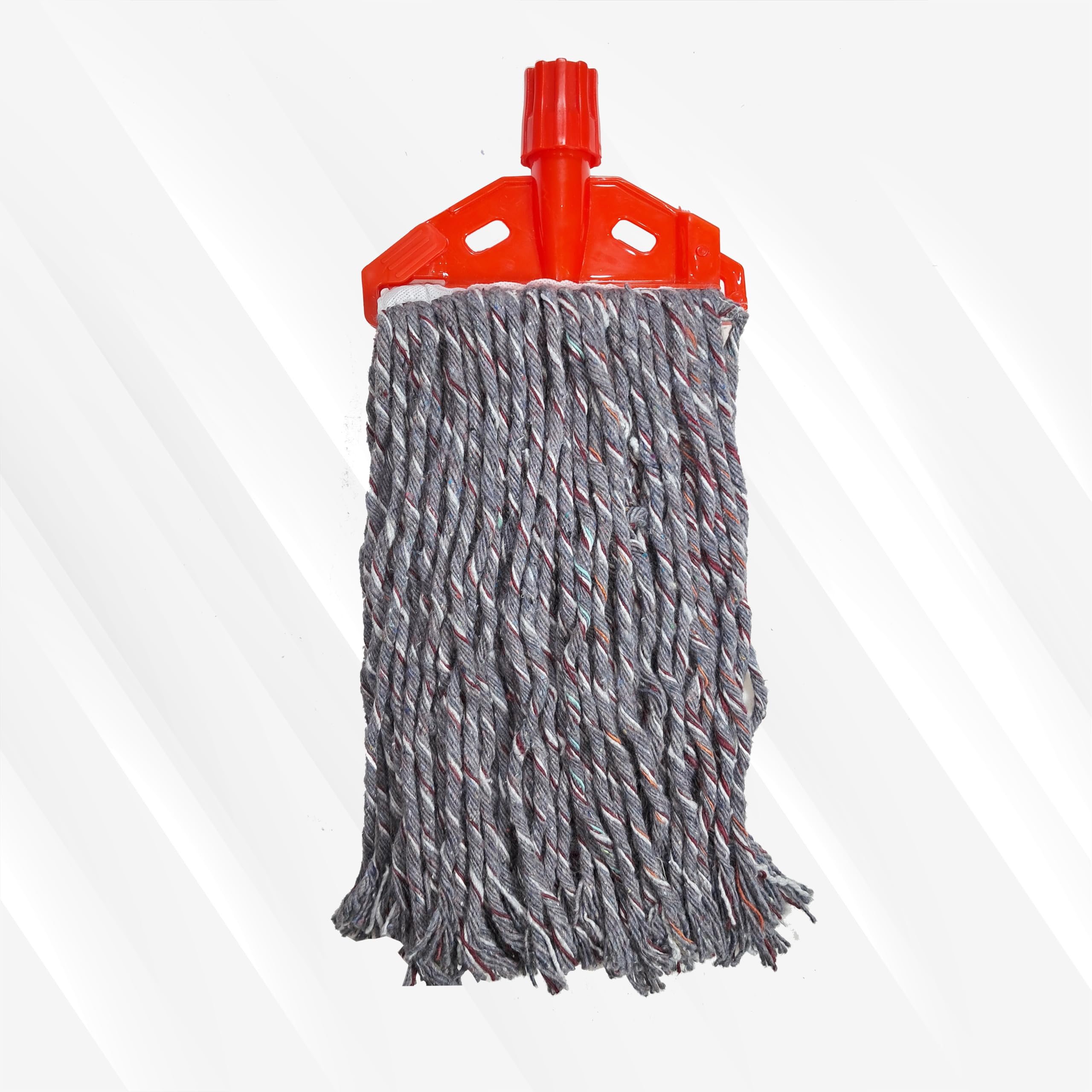 Pack of 1 pcs UMD 300gm Melange Cotton Flat 6 inch Floor mop Refill Head Without Stick , pocha , mop Marne wala Floor Cleaning with Thread Length Above 32 cm Width Above 15cm-picture-18