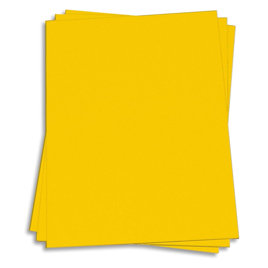 Amazon.com : Sunburst Yellow Paper - 8 1/2 x 11 60lb Text