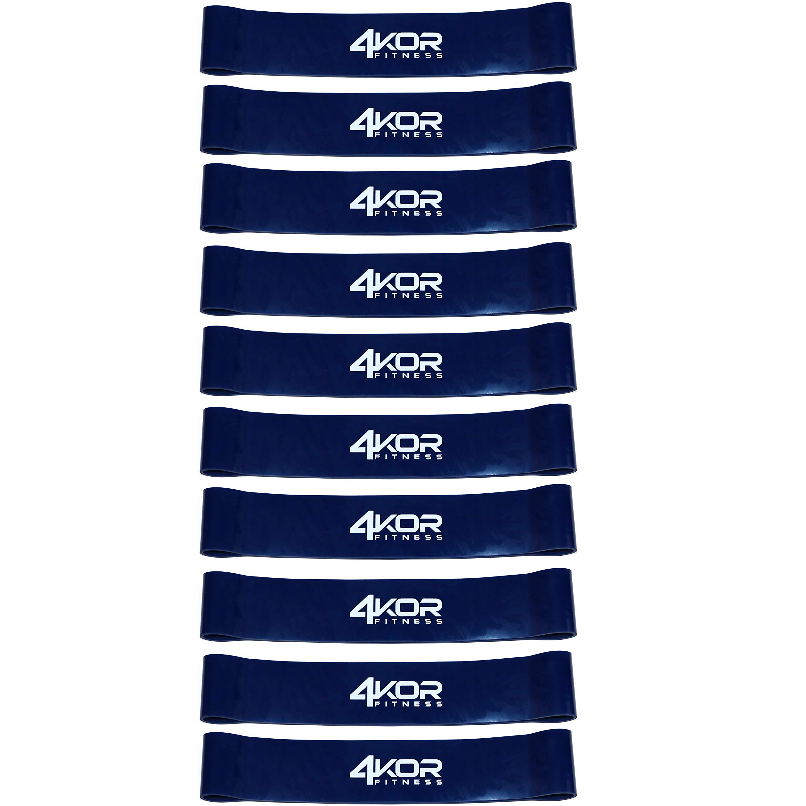 Resistance Loop Band Set by 4KOR Fitness, Perfect for Crossfit, Yoga, Physical Therapy, and Booty Building