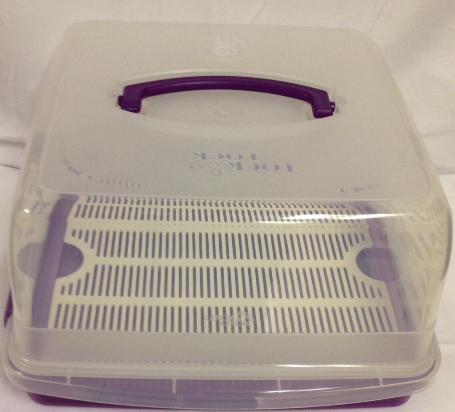 Lock & Lock Cake Carrier Plum Home & Kitchen
