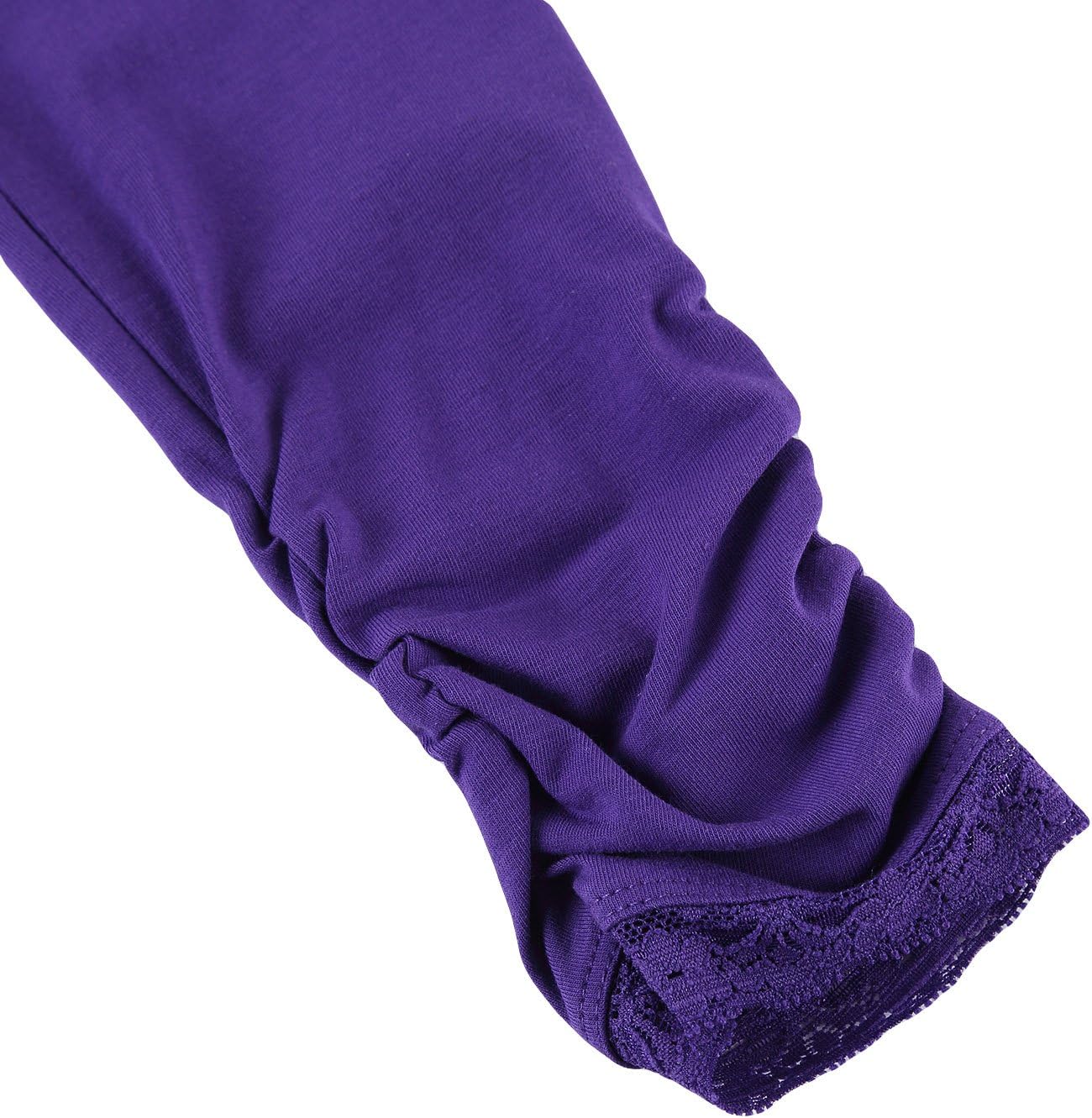 Bienzoe Stretch Girls Legging for School: Kid Toddler Yoga Dance Cotton Tights 3pcs Set - Image 10