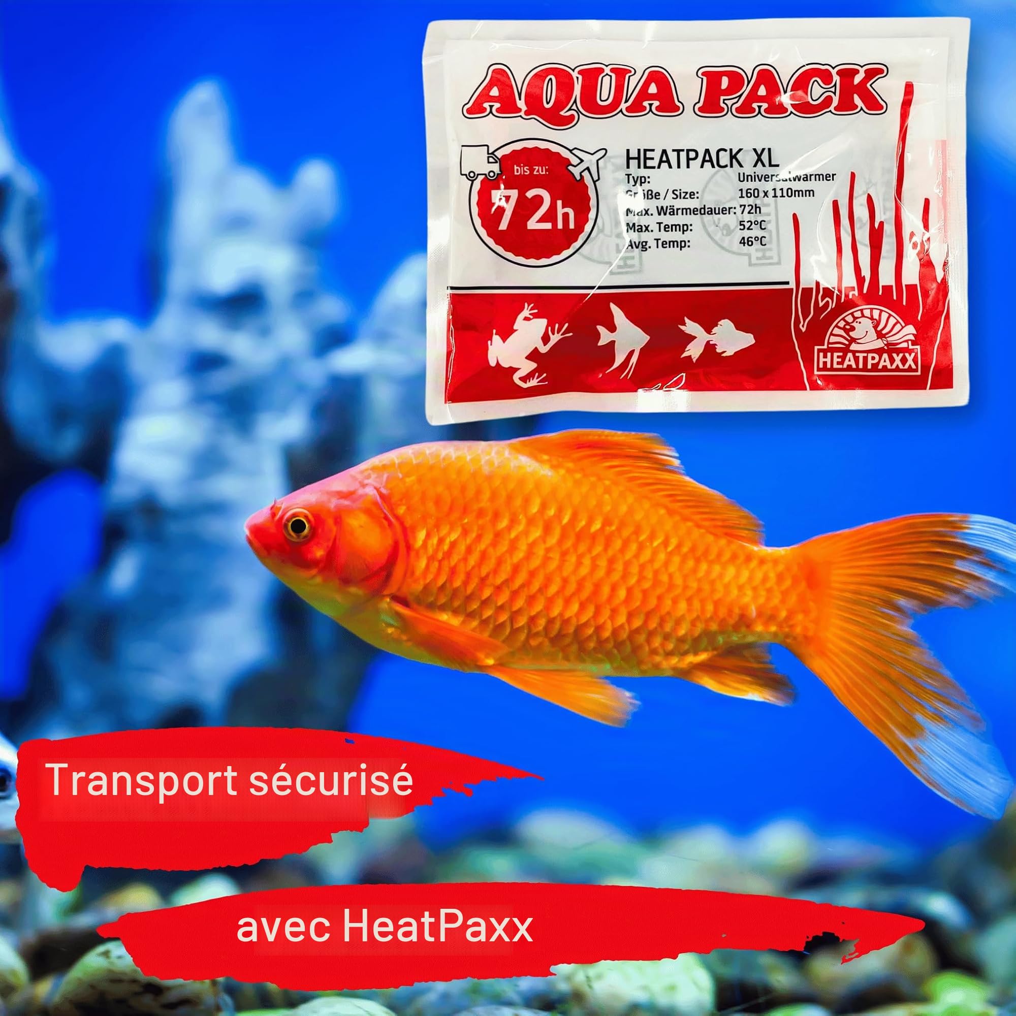 HeatPack 72h | Coussin chauffant pour l'expédition d'animaux | L’envoi de plantes | 15,5 cm x 11 cm