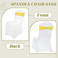 Vista 4 de MDS Paquete de 25 bandas elásticas de elastano para silla, lazo de alta calidad, con hebilla deslizante, ajuste universal para lazos elásticos