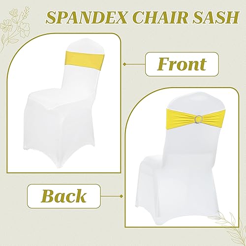 Miniatura 4 de MDS - Paquete de 25 bandas elásticas de elastano para silla, con lazo de alta calidad, con hebilla deslizante, ajuste universal para lazos elásticos