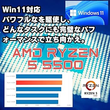Amazon.co.jp: WaffleMK ゲーミングPC デスクトップPC タワー型 G