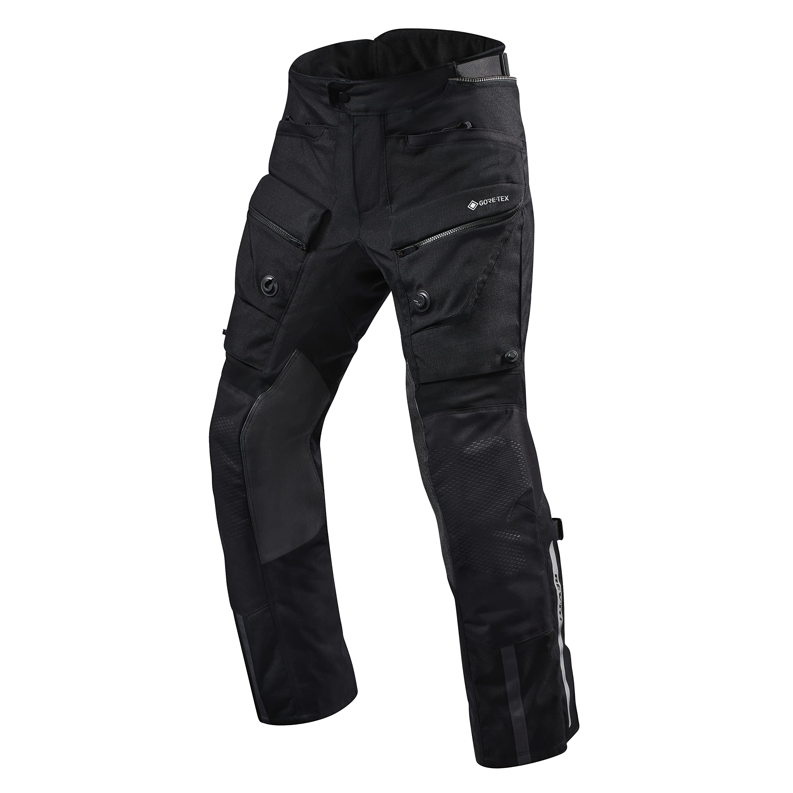 Revit Defender 3 GTX Motocyklowe spodnie tekstylne, czarny, Short L