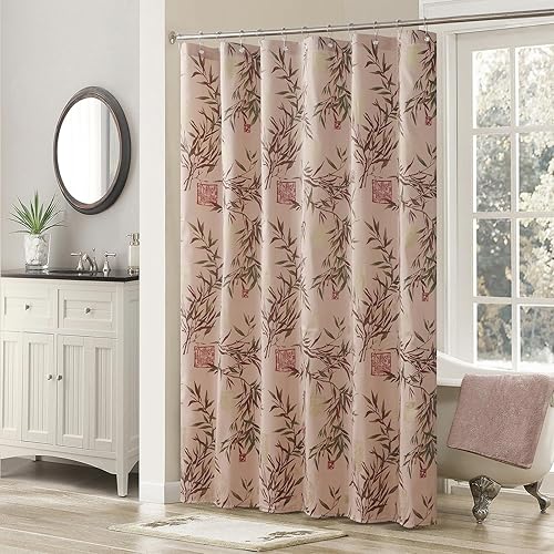 Miniatura 1 de Cortinas de ducha de poliéster beige con diseño de elefante y estampado de galletas de animales, para baño, decorativas, impermeables, encantadoras