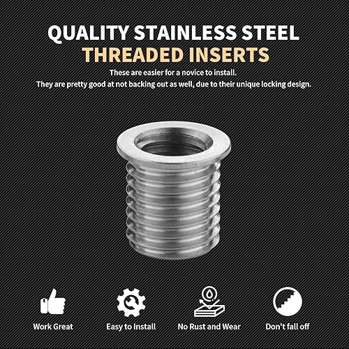 Miniatura 6 de SENNMONN Kit de reparación de rosca M6X1.0 con taladro HSS de inserción de 0.370 in, grifo, controlador de instalación, avellanado, inserto de acero