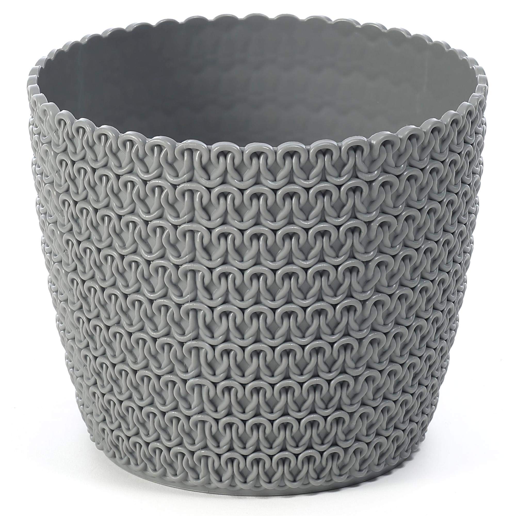 Buy Korad pot cover indoor plastic rattan flower cover round modern