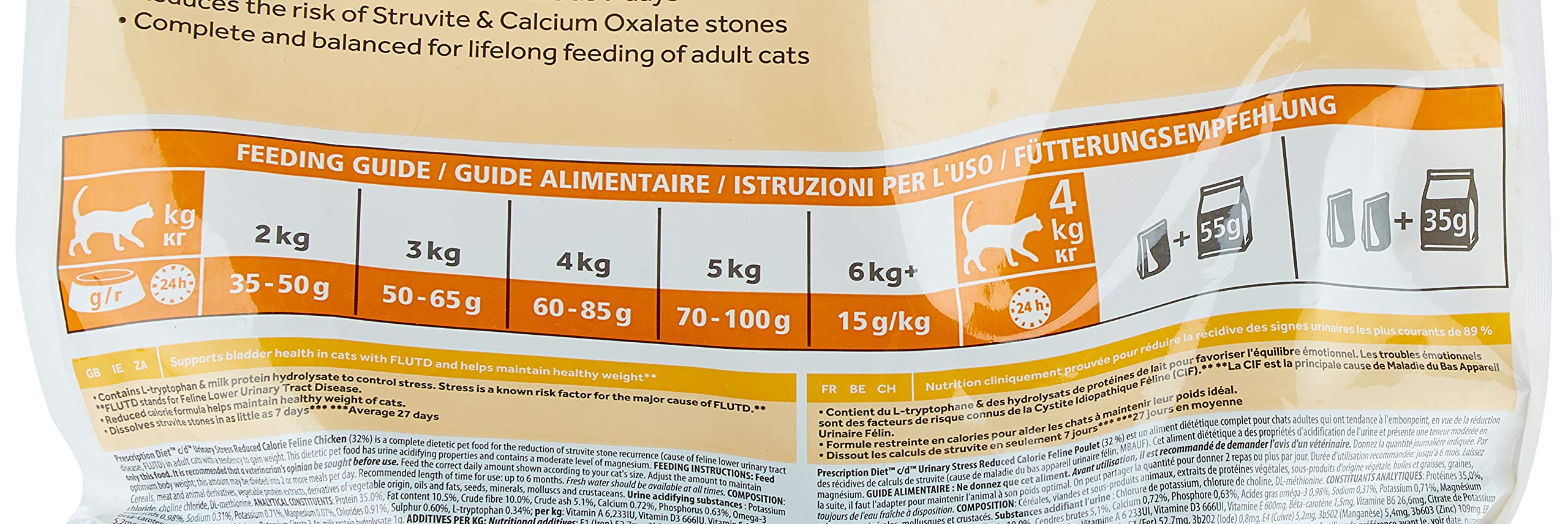 Hill's C-54548 Diet Feline C/D Reduce Stress - 8 Kg