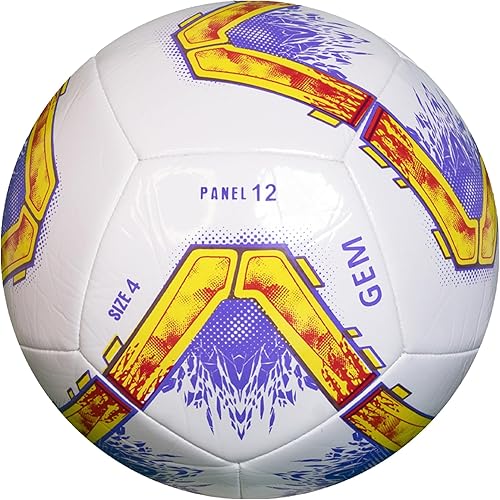 Miniatura 2 de Balón de fútbol tamaño 4 Balones de fútbol juveniles de fútbol  Entrenamiento de fútbol al aire libre e interior Balón de fútbol GEM cosido a