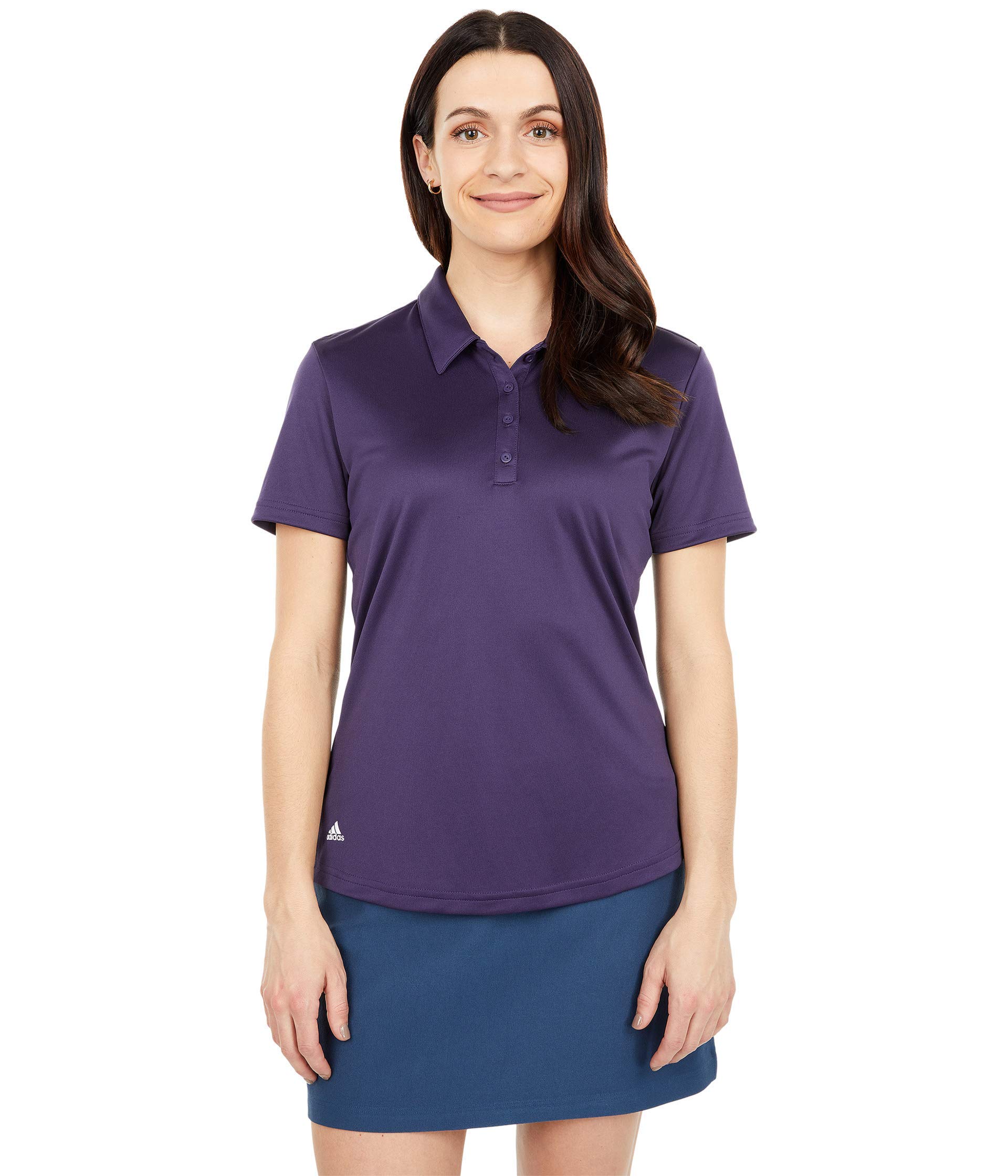 adidas Golf Women's Performance Primegreen Polo Shirt, Purple, XX-Large