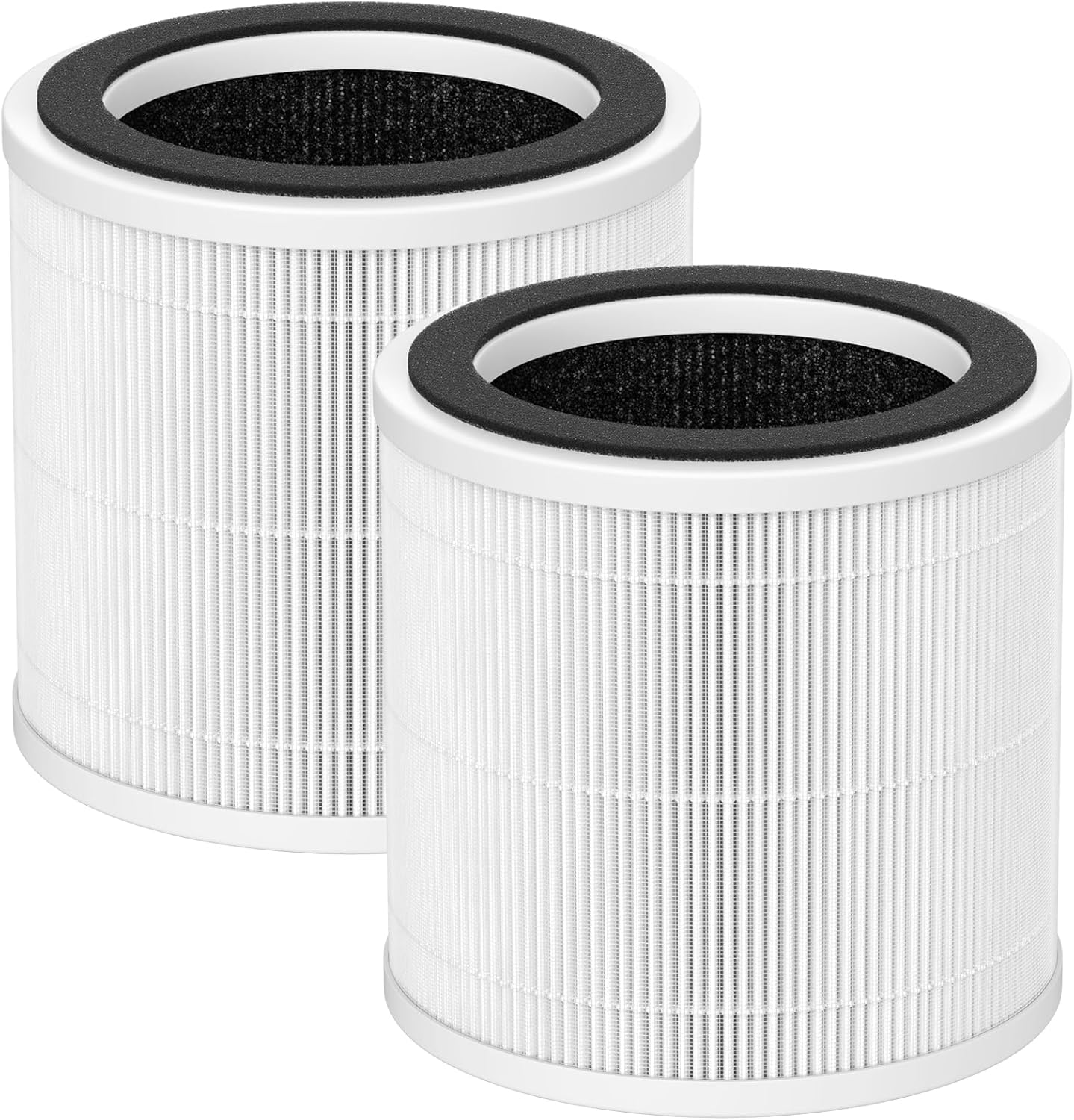 2 Pack PX500 Replacement Filter Compatible with Purivortex PX500 Air Purifier, 3-in-1 PX500 Air Filter, White