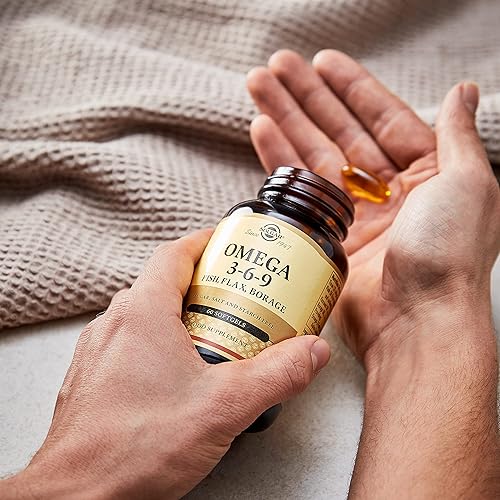 Miniatura 5 de Solgar 1300 mg Omega 3-6-9 - 60 cápsulas blandas - Apoyo para la salud del corazón, las articulaciones y la piel - Sin OMG, sin gluten - 20 porciones