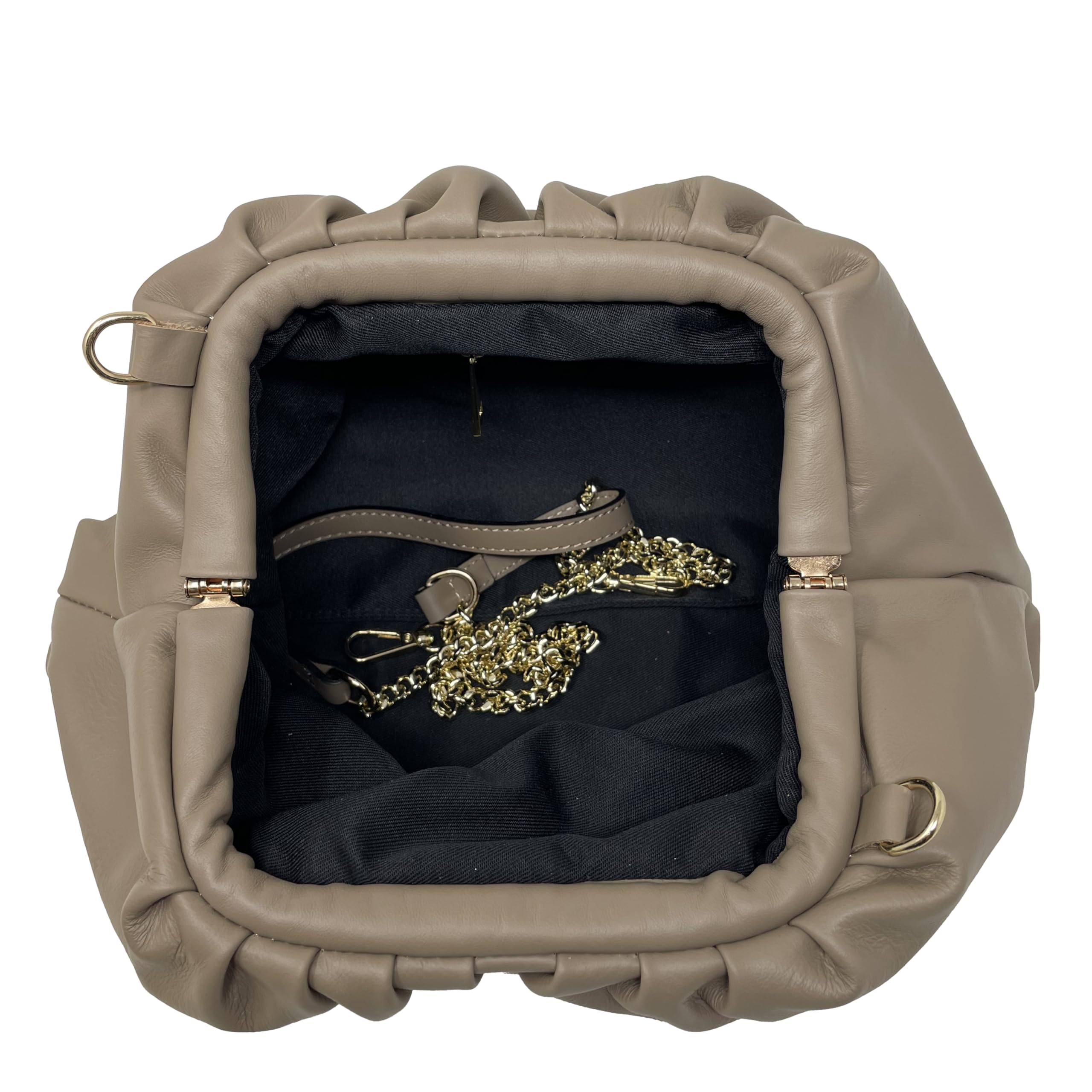 Chicca Borse Borsa Clutch a Mano o Tracolla da Donna in Pelle