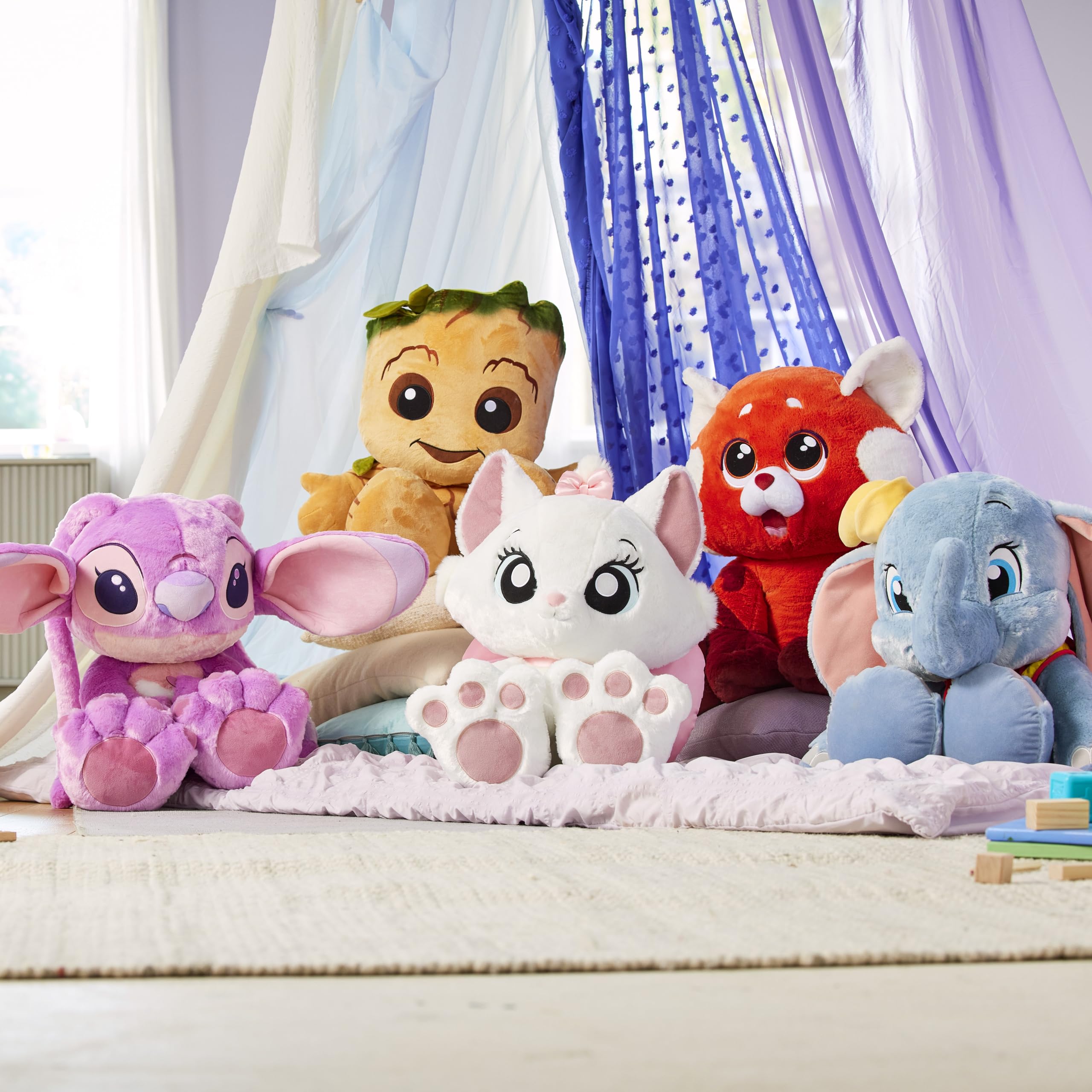Disney Store Official - Dumbo - Big Feet Kuscheltier - 44 cm/17" - Knuddeliger Grauer Plüsch-Elefant - Stofftier - Ab der Geburt geeignet