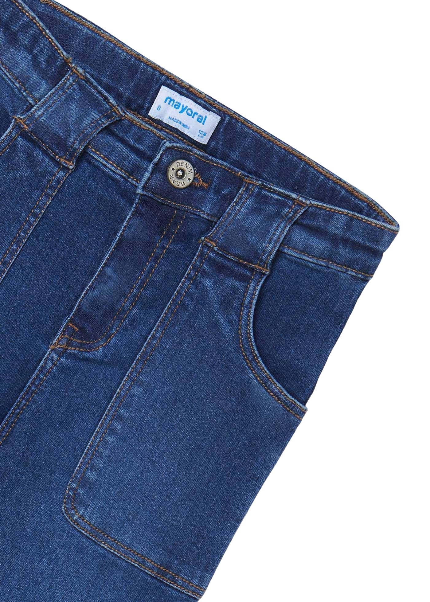 Mayoral 7591 Pantalones de Vaqueros Avellados para Niña