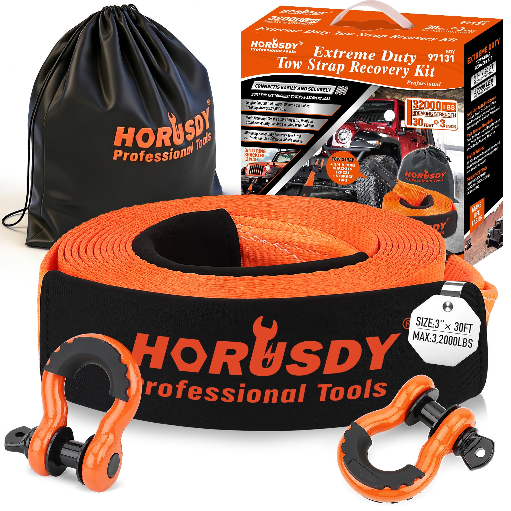 HORUSDY Nylon Tow Strap