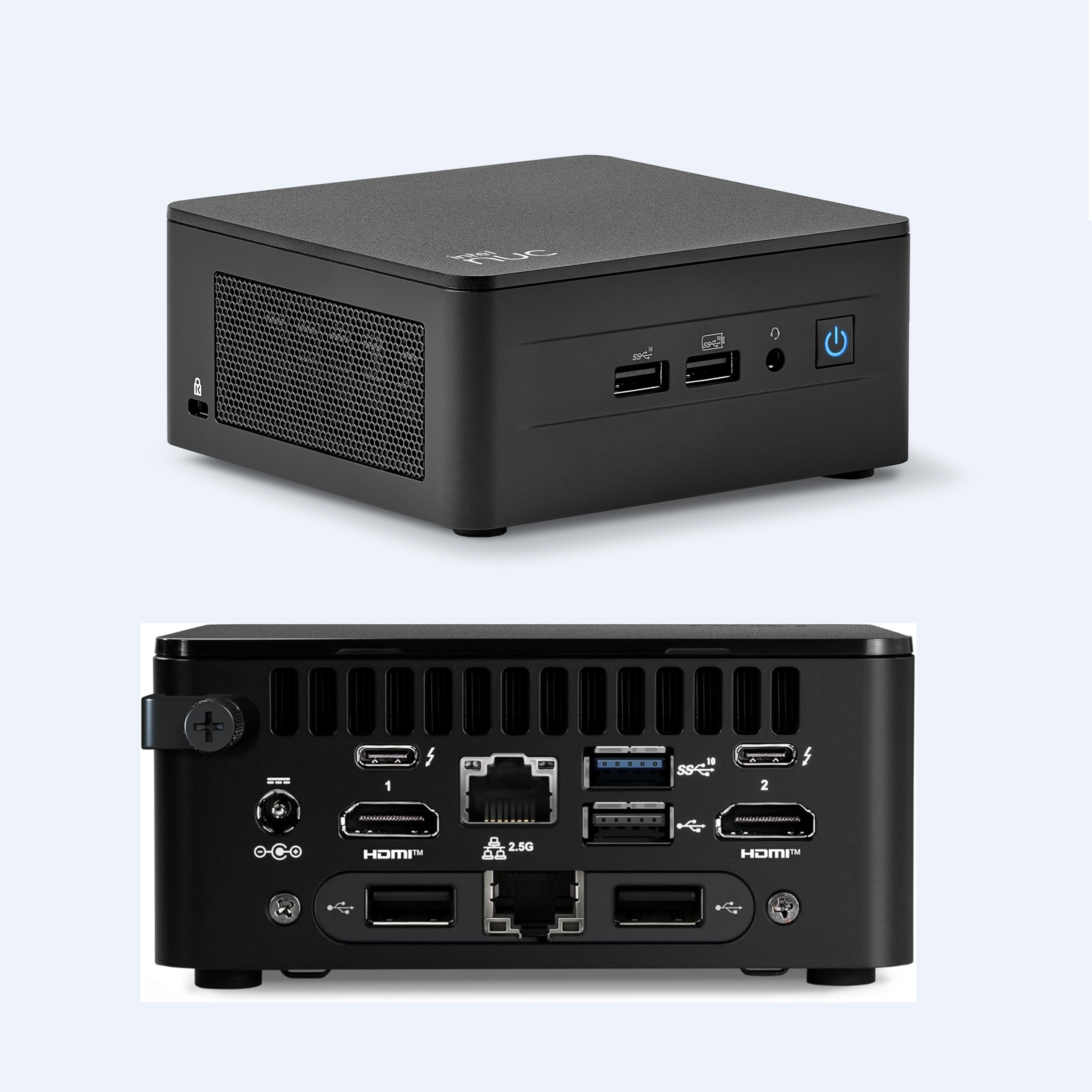 NUC 13 Pro NUC13ANHi50L Mini PC Desktop Computer / HTPC Core i5-1340P, Iris X Grafik, Dual LAN, Thunderbolt4, WiFi 6E, Bluetooth 5.3, kompaktes Design (8G RAM + 256G SSD)