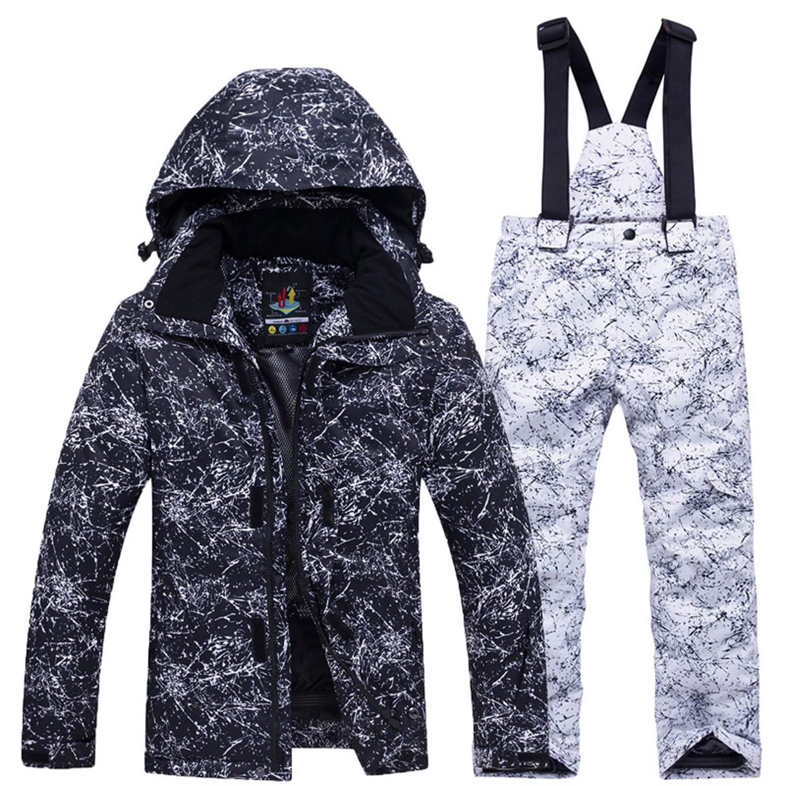 Genérico Nuevo Traje Deportivo Infantil para Niñas Conjunto de Esquí al Libre Ropa Térmica Invierno Moda Juvenil Actividades Nieve
