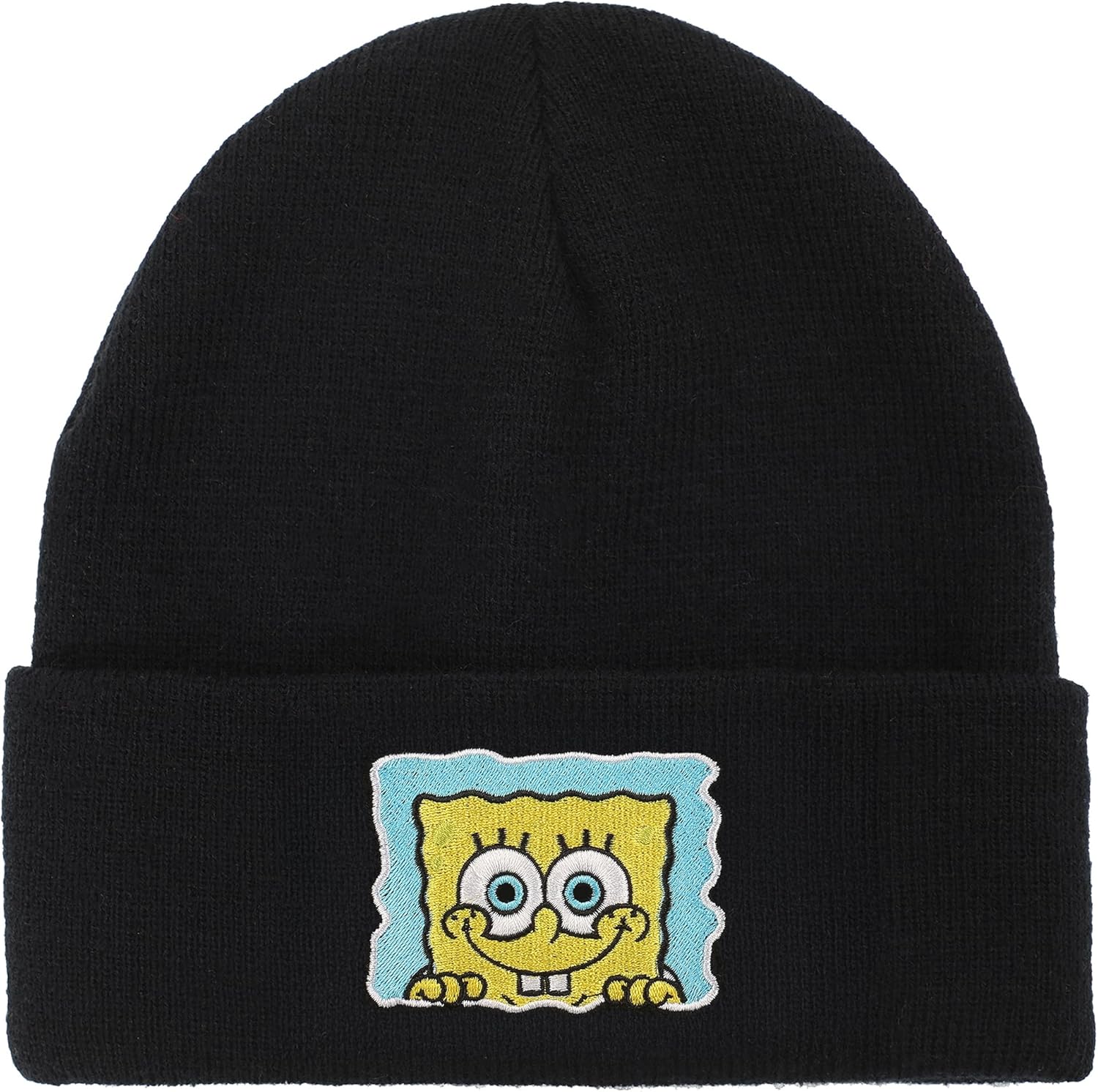 Spongebob Squarepants Embroidery Acrylic Knit Standard Cuff Beanie