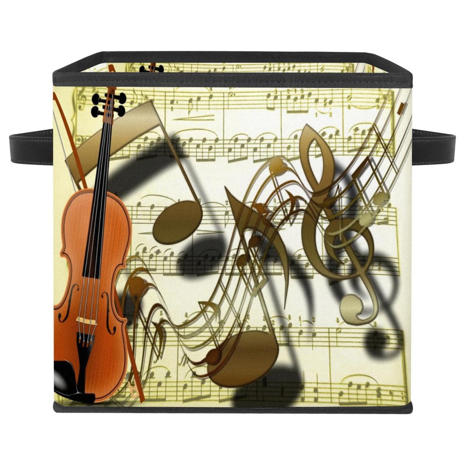 Cube de rangement tissu mélomane bac pliable pour organiser la chambre et le salon