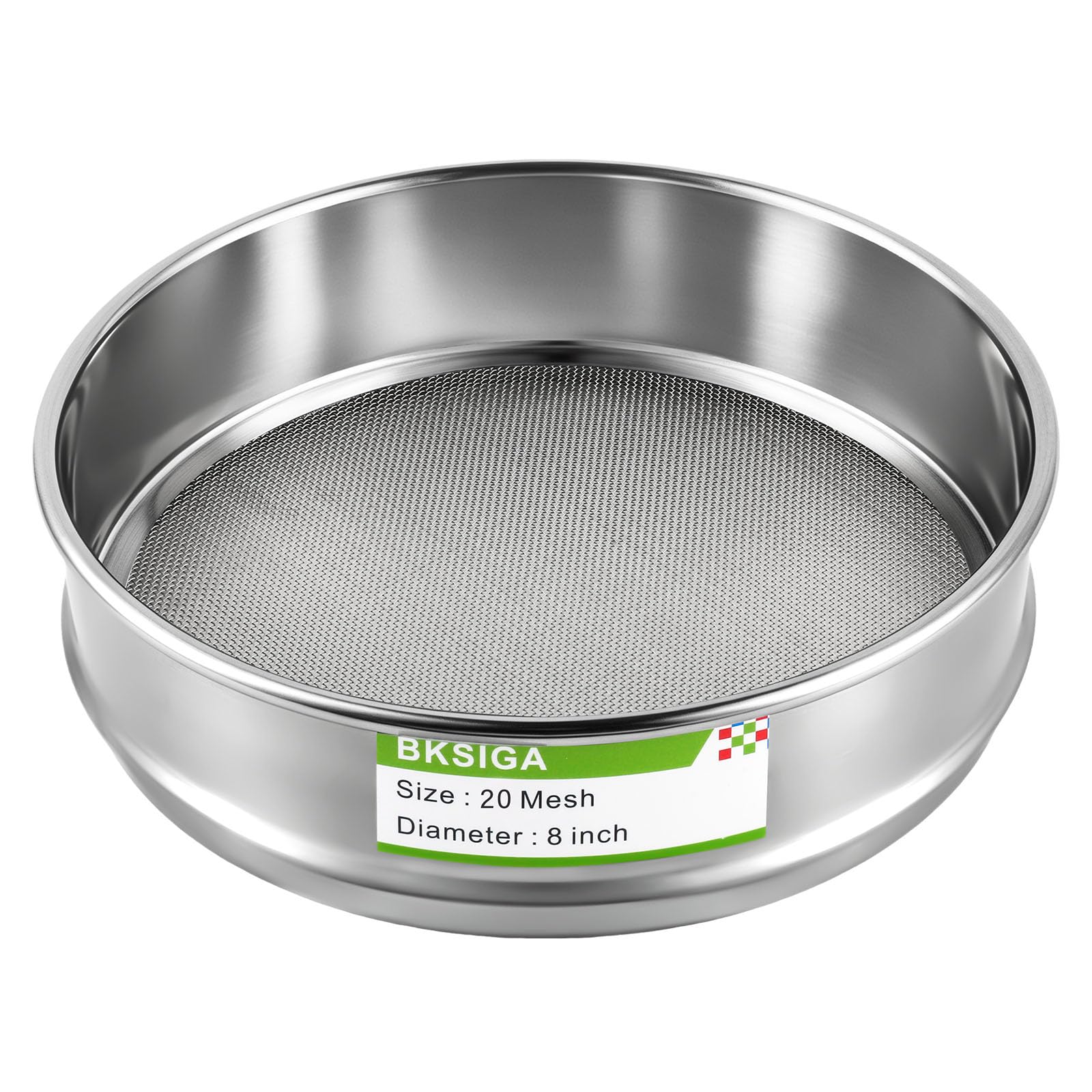 304 Stainless Steel Lab Sieves Pan,8" Diameter Standard Sieve Pan for Industrial Laboratory Homes — Amazon image 14