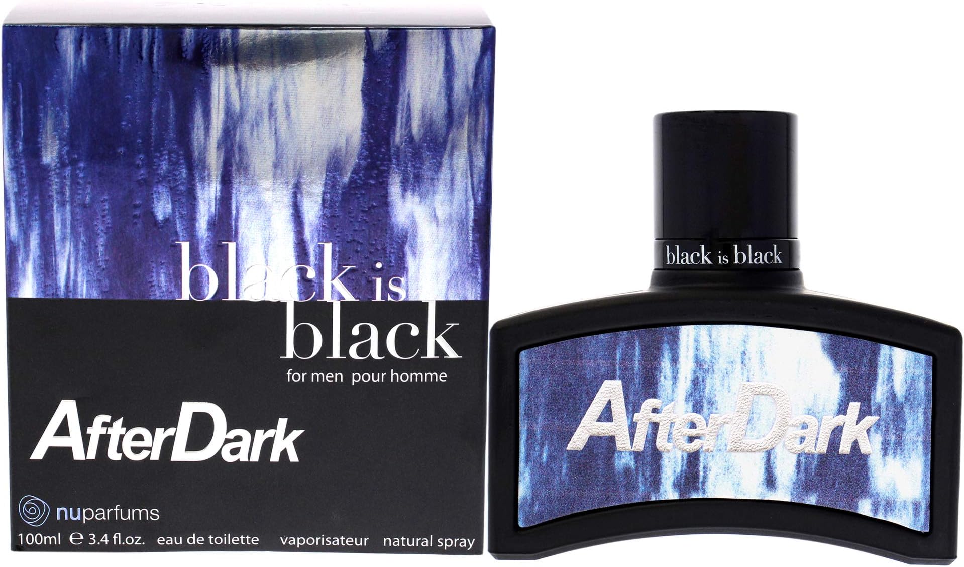 NU Parfums Black Is Black After Dark Men EDT Spray 3.4 oz