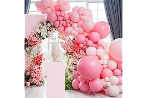 Boho Pastel Pink Balloon Garland Arch Kit