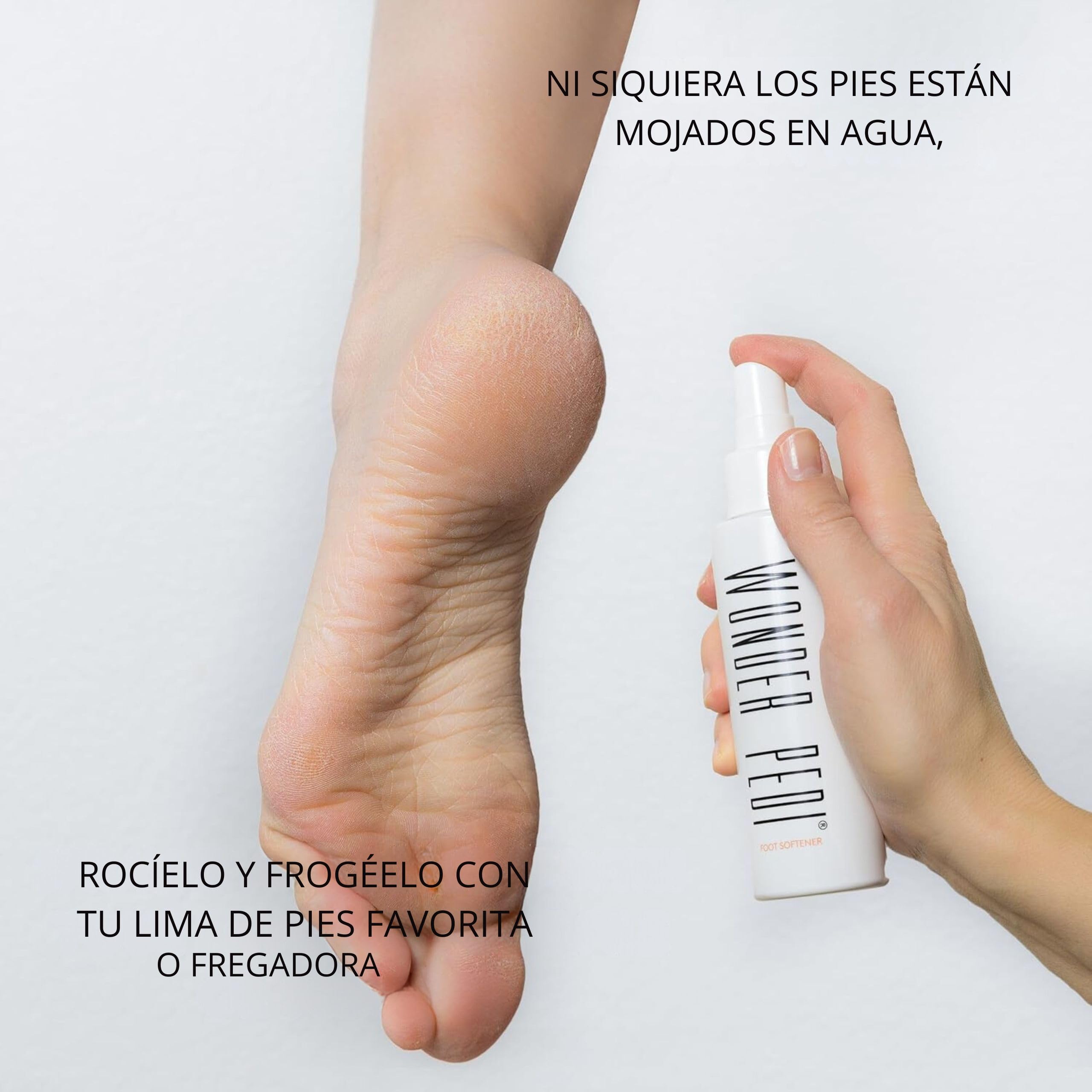 Removedor de callos – Tres minutos de fijación rápida – Escofina de lima de pies – Exfoliante instantáneo de pies Suavizante exfoliante Peel Spray, lima para talones y callos (Suavizante 200 ml)