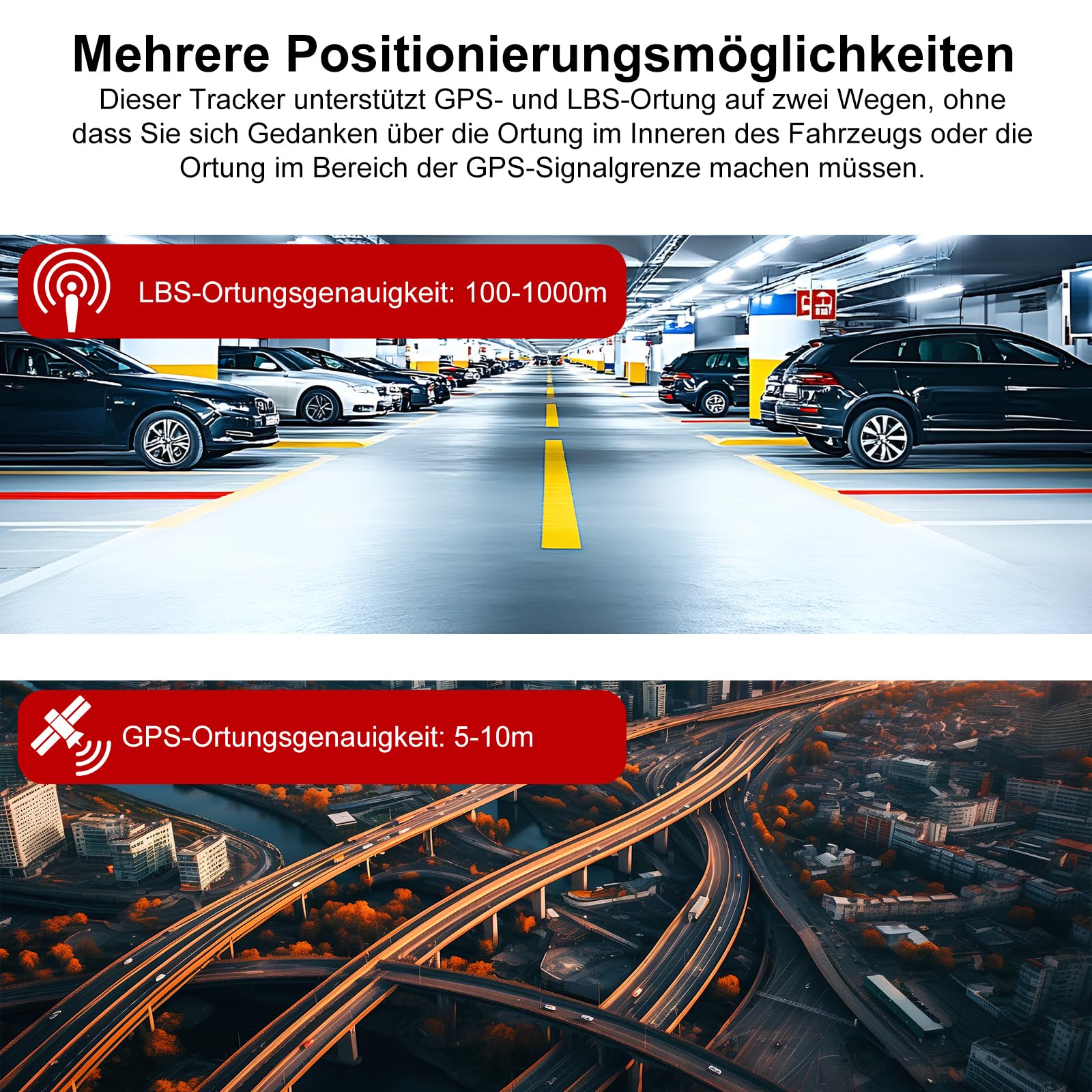 TKMARS GPS Tracker Ohne ABO GPS Tracker Auto 90 Tage Standby-Zeit, 5 Sekunden Zum Aktualisieren Der Position, Stark Magnetisch und Wasserdicht mit Kostenloser App, 5000mah