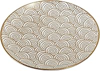 Vista 3 de Certified International Mosaic Gold Plated 6" Luncheon/Canape Plates, Set of 6 Assorted Designs