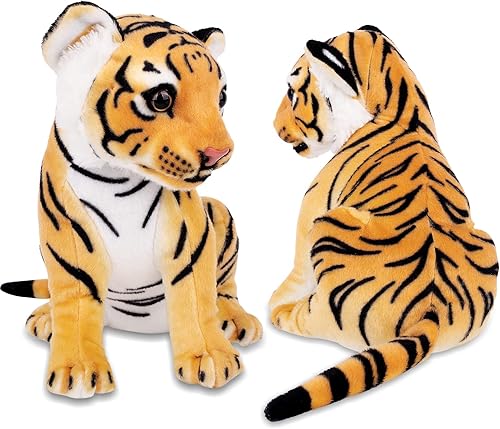 Miniatura 3 de Berry President Juguetes de peluche, juguetes de peluche, juguetes de peluche de tigre sentado, muñecas de animales realistas y encantadoras,