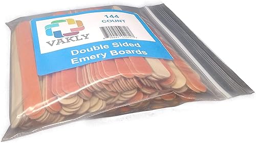 Miniatura 7 de Paquete de 144 limas de uñas de doble cara de grano 180, herramienta compacta reutilizable de doble cara para manicura y pedicura, dar forma y
