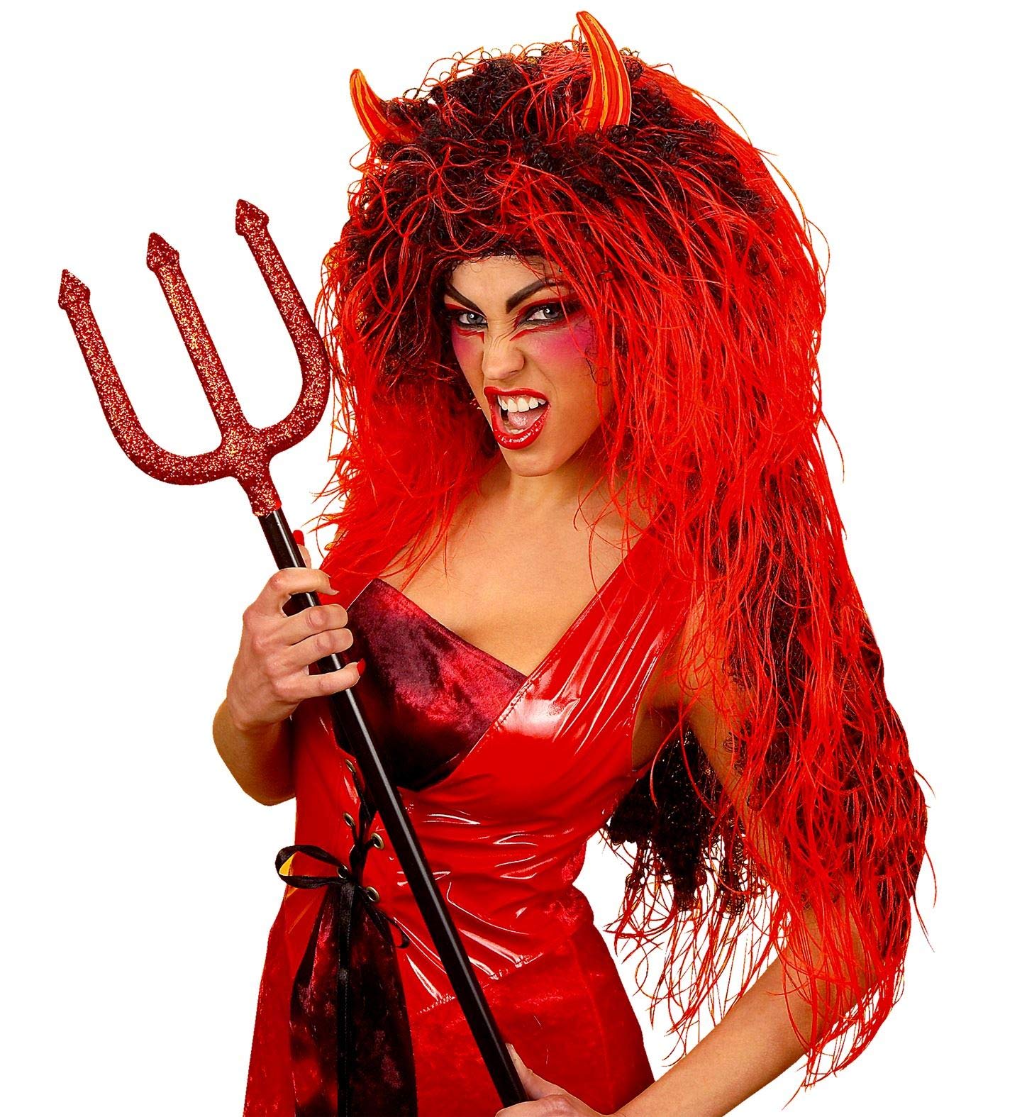 Devil Extra Long In Polybag Wig for Hair Accessory Fancy Dress
