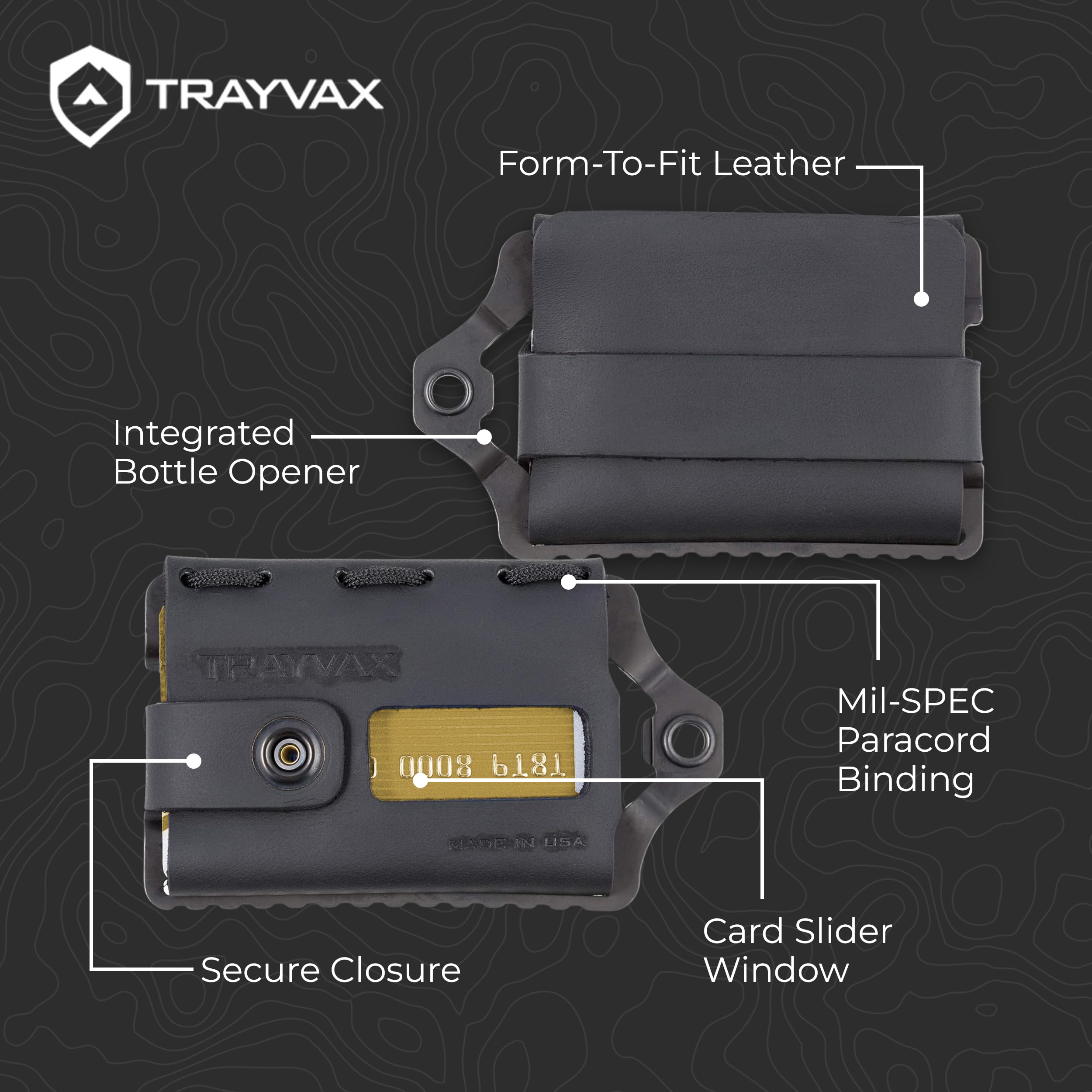 Trayvax Portfel Element - Czarny -