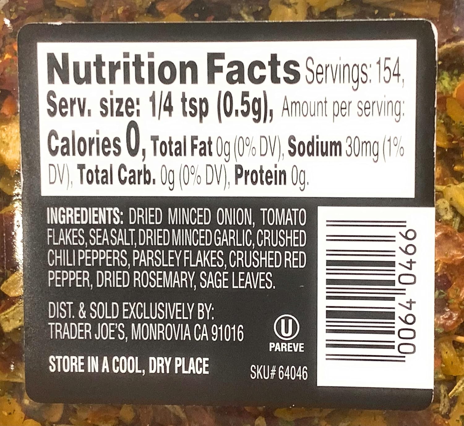 Trader Joe's Soffritto Seasoning Mix 2.7oz (4)