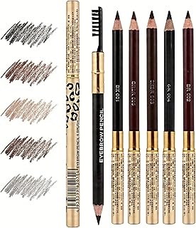 Juego de 5 lápices de cejas con cepillo de bo...