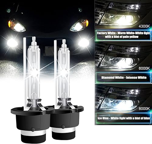 Miniatura 2 de RCP D1S4 - D1S 4300K Bombilla de reemplazo Xenón HID, blanco cálido, Stents metálicos blancos Base, 12V bombillas para faros delanteros de 35W, un