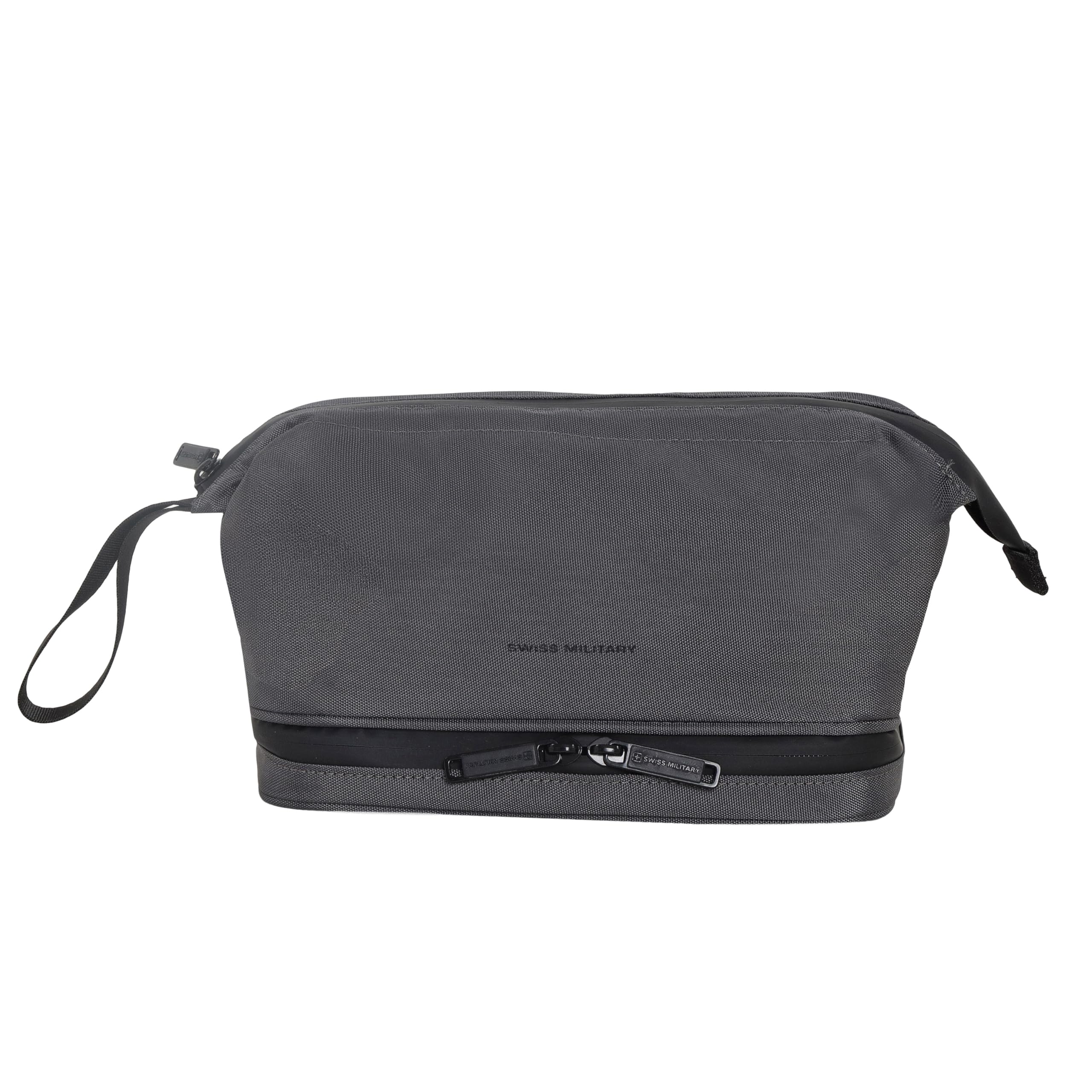 Array TB15 Double Decker Toiletry Bag, 5L Travel Organizer for Men & Women, Waterproof Bottom Pocket, Premium Polyester Grooming & Shaving Kit Bag, Grey-image-7