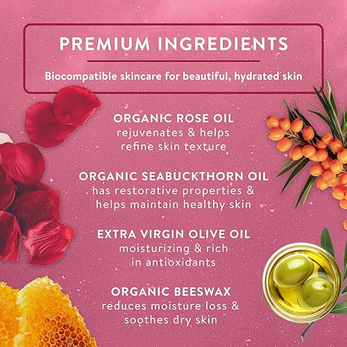 Miniatura 3 de Badger Rose Beauty Balm, Crema hidratante intensiva, 28 g/1oz