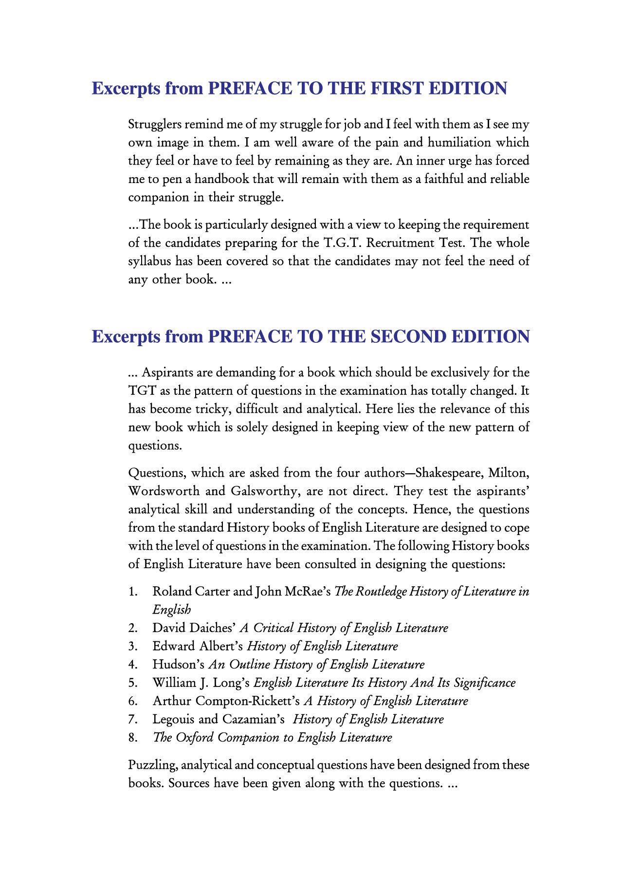 Prakash A Handbook of Language and Literature in English for Competitive Examination (TGT) 1