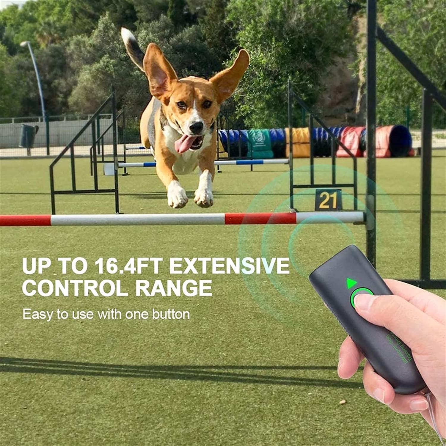 Dispositivo antiladridos, Dispositivo antiladridos ultrasónico for Perros, Entrenador de Perros Recargable y Control Efectivo de ladridos